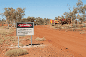 mining communication signs